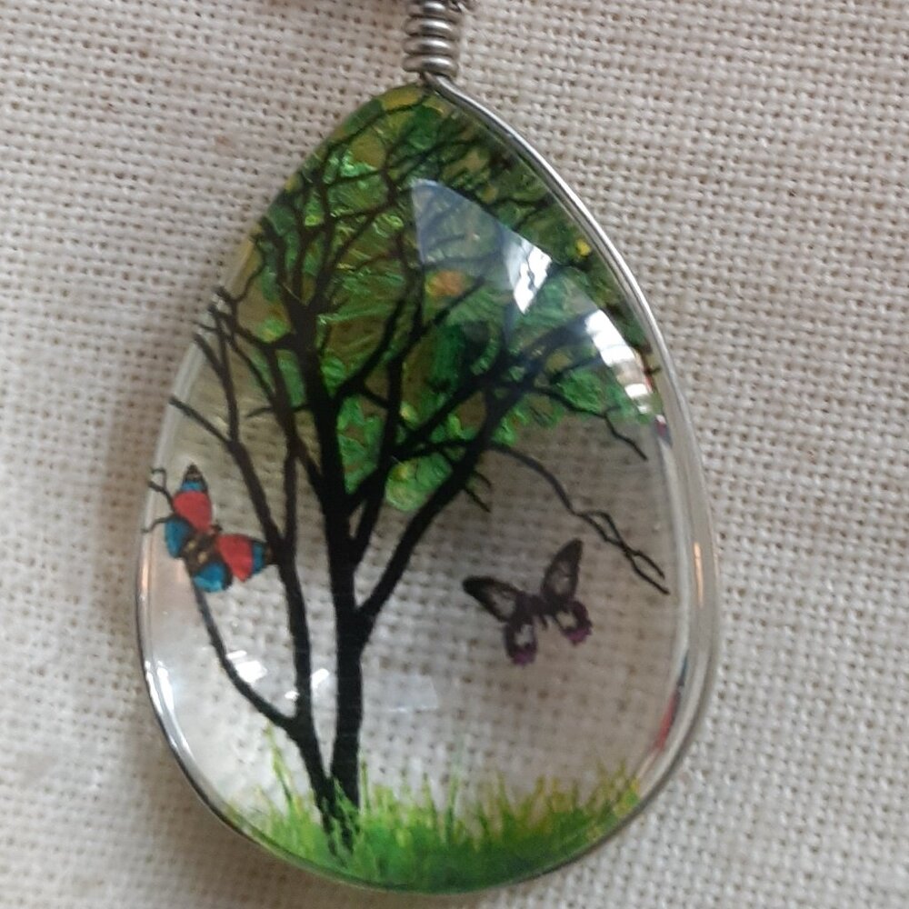 Butterfly Resin Necklace